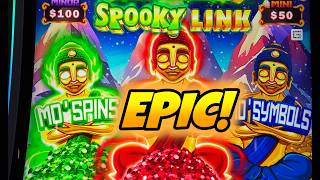 🚨🚨 EPIC MEGA FEATURE HANDPAY ON SPOOKY LINK!! @DelawareParkCasino  #handpay #slot #casino screenshot 1