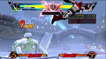 Ultimate MvC3: Simple Deadpool Midscreen Combo