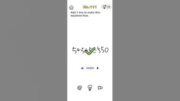 ADD 1 LINE TO MAKE THIS EQUATION TRUE . || Brain out level 111 ||