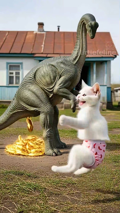Her dinosaur poop turns into gold #shortstory #poorcat #realstory
