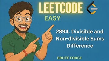 2894. Divisible and Non-divisible Sums Difference | LEETCODE EASY
