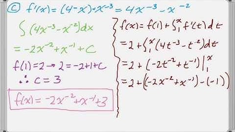 Calc AB 2011 (Form B) FRQ #4