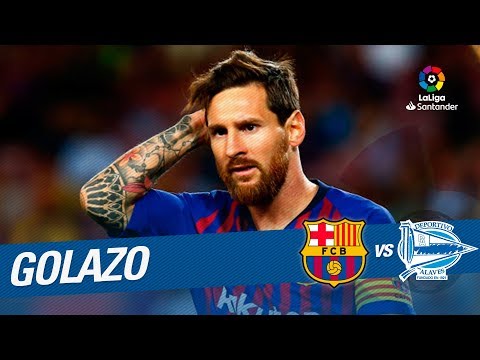 Golazo de Messi (1-0) FC Barcelona vs Deportivo Alavés