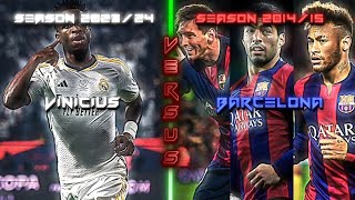 Vinicius⚪ vs MSN (Messi & Suarez & Neymar)🔴🔵