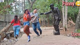 STATUE PRANK,  COWBOY,  FUNNY REACTION,  LUCU PATUNG PRANK