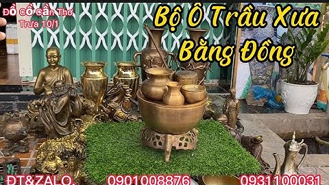 🔴🔴Bộ Ô Trầu Xưa Bằng Đồng _ Cặp Bình Đồng Trúc _ Mèo Đồng. Trưa 10/1 #đồcổcầnthơ #cổvật #đồcủ
