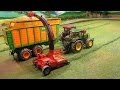 Rc Model Tractor with Farm Machinery at hard work | Farming Action with Forage Harvester on the Farm