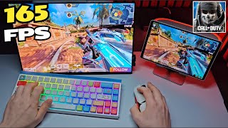 CALL OF DUTY MOBILE 165 FPS 4K HIGH GRAPHICS! BUT TABLET SETUP WITH KEYBOARD MOUSE (POV) screenshot 1