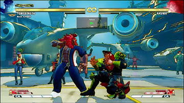 STREET FIGHTER 5 CHAMPION EDITION M. BISON  SPECIAL COMBO V2 ( TRAINING MODE ) ARCADE STICK MODE