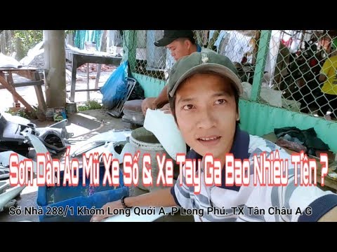 Sơn Dàn Áo Mũ Xe Tay Ga Và Xe Số Là Bao Nhiêu K Tiền