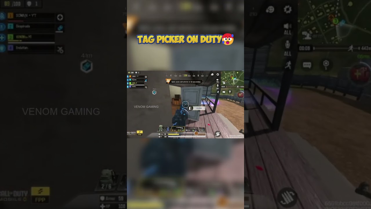 Tag Picker on Duty 1v2🥵  