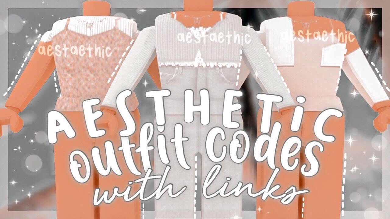 Aesthetic Outfit Codes Links Pt 1 Aestaethic Youtube - roblox bloxburg pink outfit codes