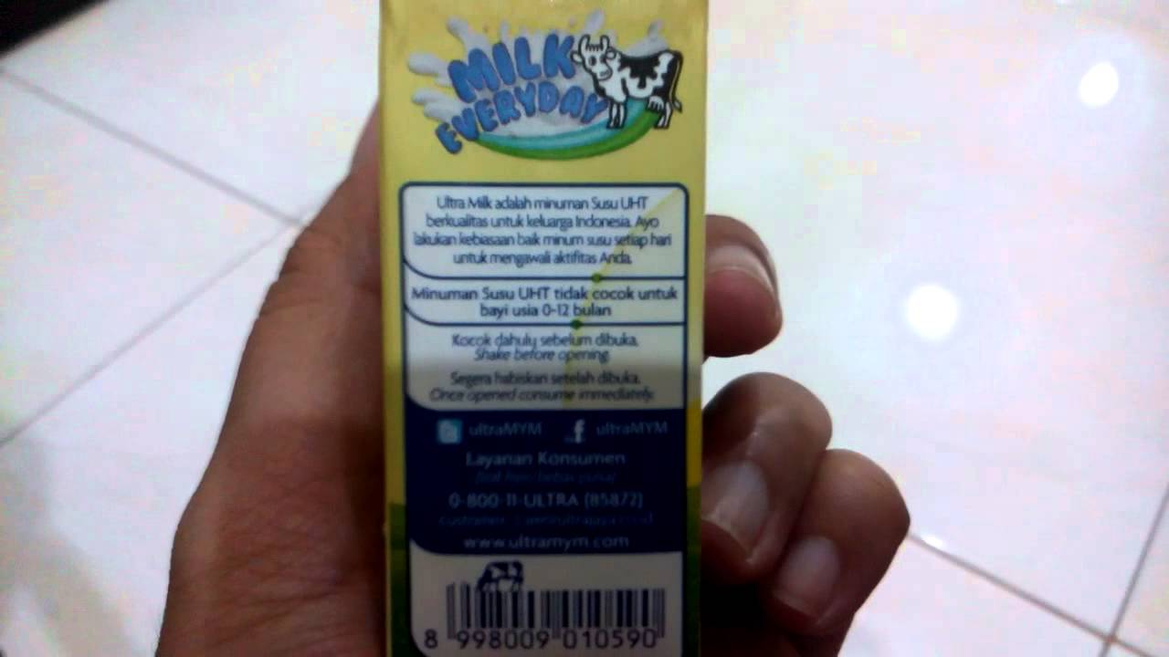  Susu  Ultra  Milk  Kemasan  125ml UHT YouTube