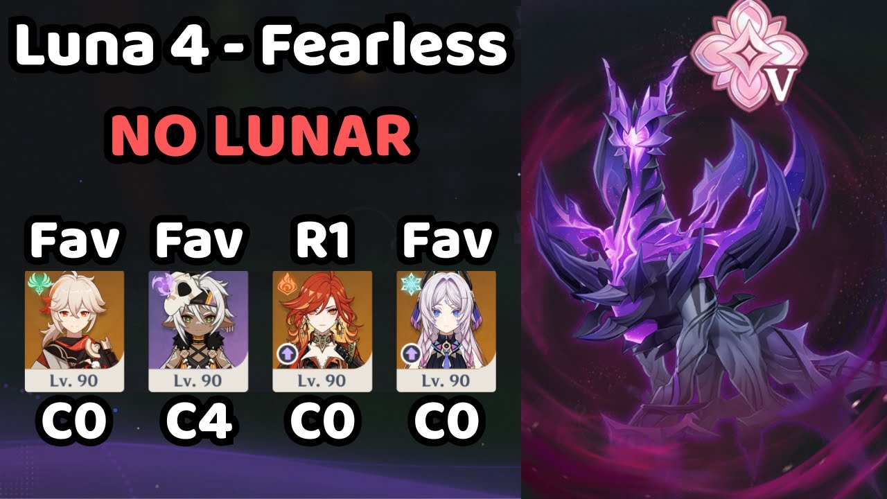 Stygian Onslaught 幽境の激戦 Luna 4 (6.3) Fearless Difficulty Mavuika C0R1 Abyss Doggy | Genshin Impact