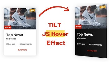 Vanilla tilt.Js  | Card design html css | vanilla javascript project tutorial