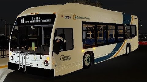 Caledonia Transit 2024 - 2025 Nova Bus LFSe+ 2443 On Route N1 | Rymal Night Bus Ft. @Jax2804 