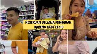 VLOG BELANJA MINGGUAN, ELZIO MINTA RICHEESE LVL 5