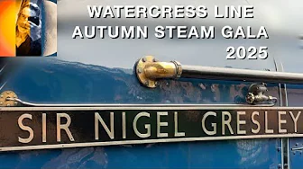 Watercress Line Autumn Steam Gala 2025 With Storm Amy 4K