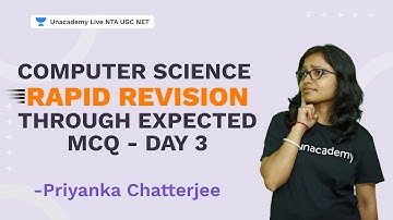 Computer Science Rapid Revision Through Expected MCQ - Day 3| Priyanka Chatterjee | NTA UGC NET 2021