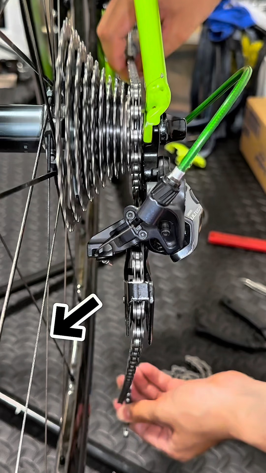 The easiest way to replace a bike chain with no special tools