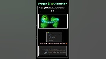 Dragon Animation 🐉🔥 Using HTML, CSS & JavaScript | Full Source Code