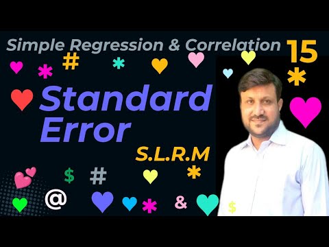 Standard Error | Standard Error of Simple Linear Regression Model | Standard Error of Y on X Model.