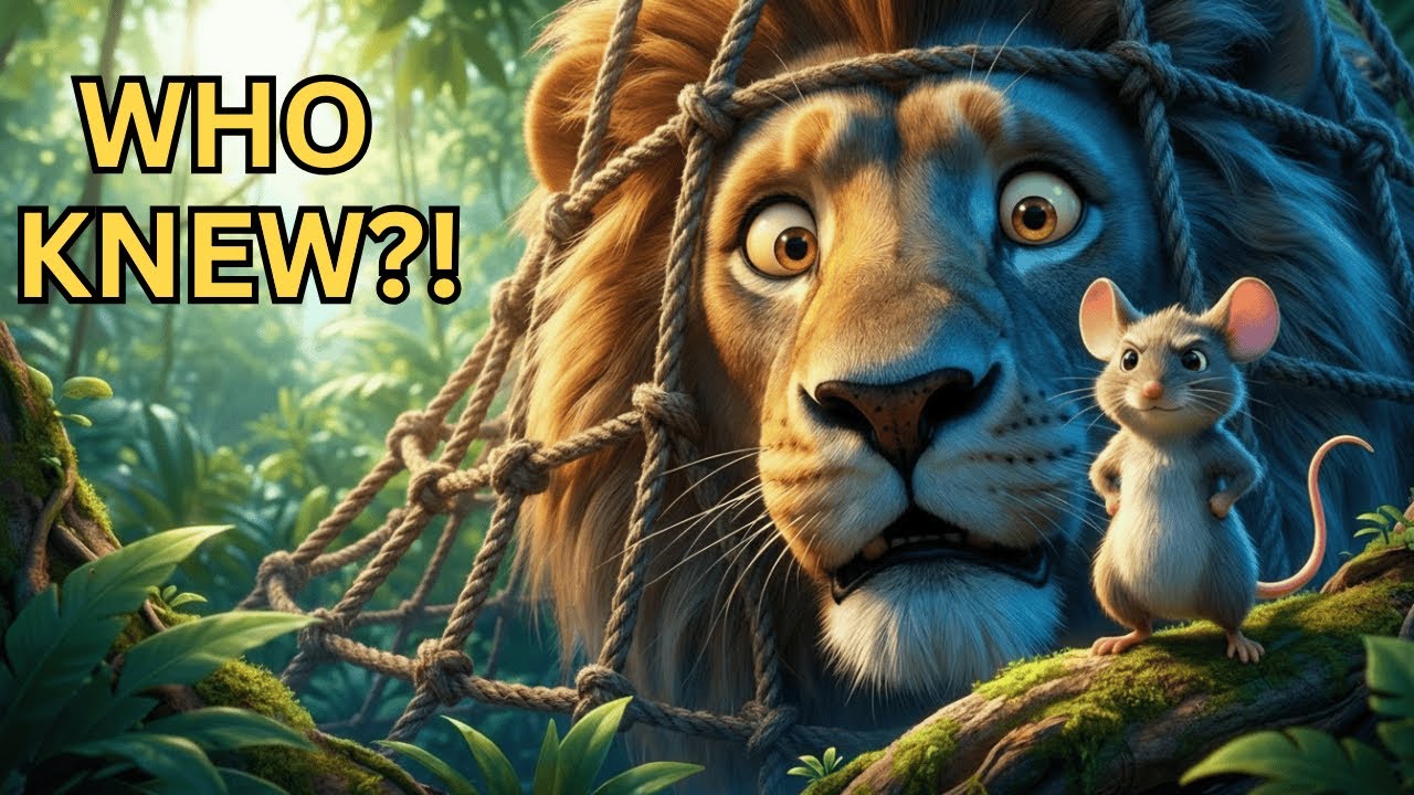 Can a Tiny Mouse Save the Mighty King? | The Lion & the Mouse