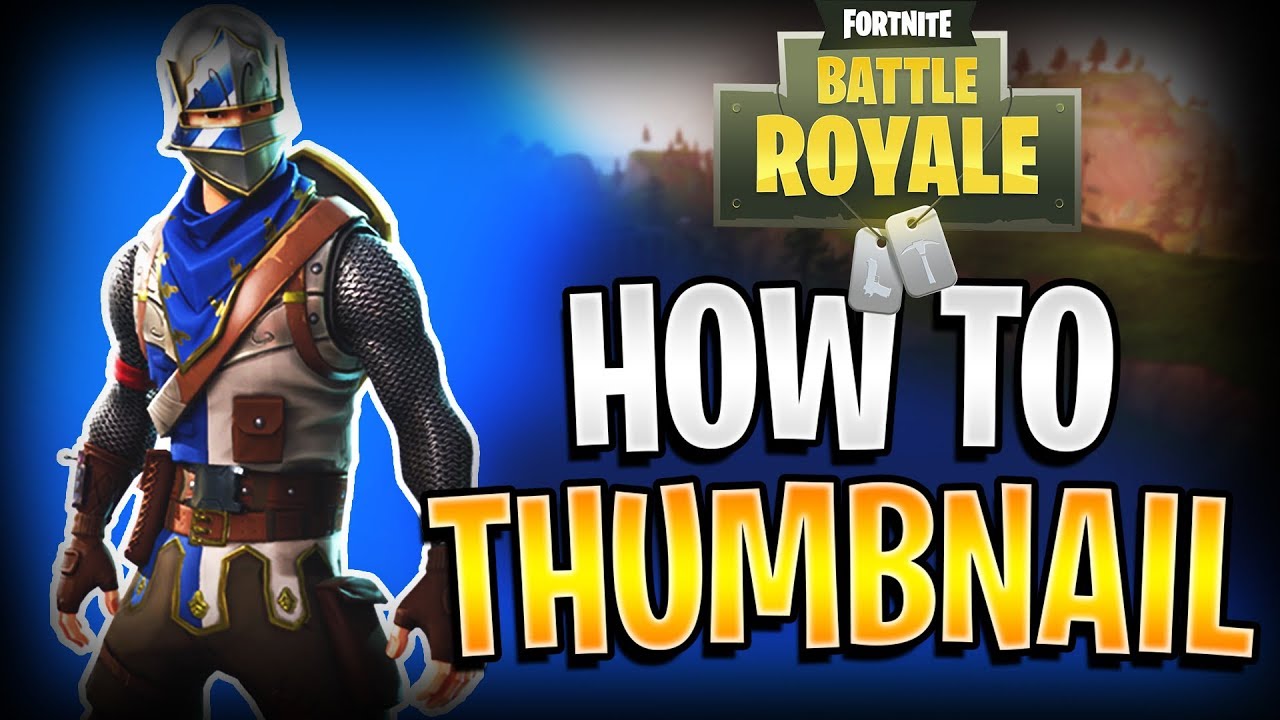 How to Make Epic Fortnite Thumbnails Tutorial! (Photoshop ...