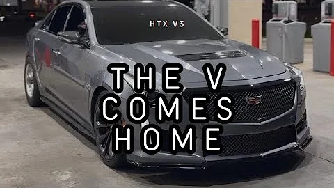PICKING UP MY CAMMED CTS-V FROM SHOP! ! (FIRST REACTION + DRIVE)