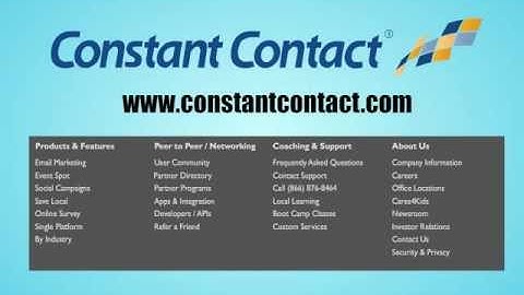 Constantcontact.com animated video presentation.