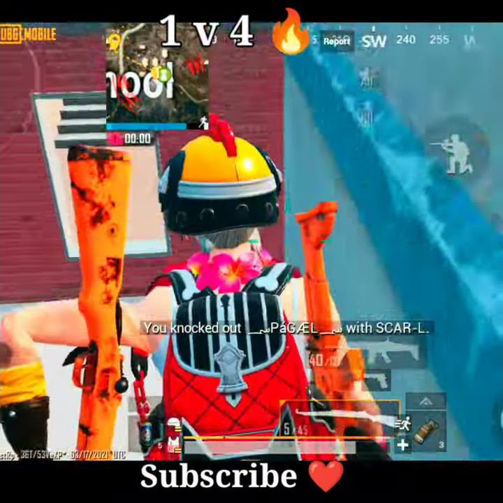 1 v 4 in school 🏫 apartments  #pubg #status #story #pubg #pubgstatus #short #shortvideo