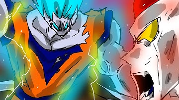 Goku ssj10 blue vs Black Cellbuuzer Max | Flipaclip fan animation