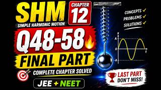 HC Verma SHM Q48–58 | FINAL Part 🔥 Complete Chapter (JEE/NEET)