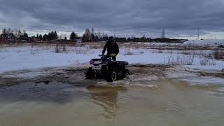 Can Am Outlander XXC 1000R first mud part 1