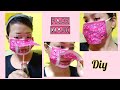 Facemask with opening for eating / diy facemask / facemask tutorial