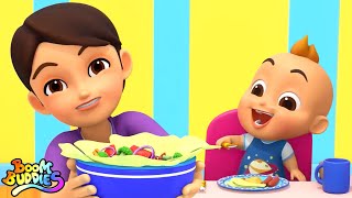 Video thumbnail of "Пережевывайте еду, песня о здоровом питании для детей - Boom Buddies"