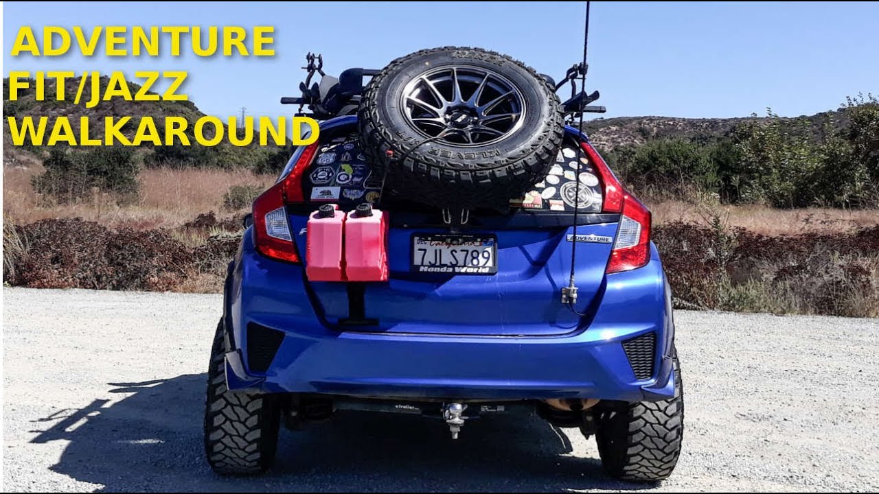 Lifted Camper Overland Off Road Honda Fit Jazz Walkaround YouTube
