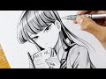 Drawing Komi-San | Pencil Sketching | Komi Can&#39;t Communicate