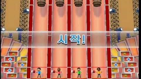Wii Party - Battle of mini games, 미니게임대회 (Master CPU, 한글자막, Kr Sub) Player DAD, 오스카, 길수, 부시