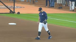 Aledmys Diaz...infield practice...ALCS Game 6...Astros vs. Red Sox...10/18/21