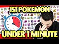 Can I name ALL 151 Pokemon in UNDER 1 Minute?