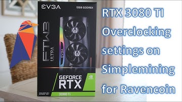 RTX 3080 TI Ravencoin Hashrate on Simplemining OS