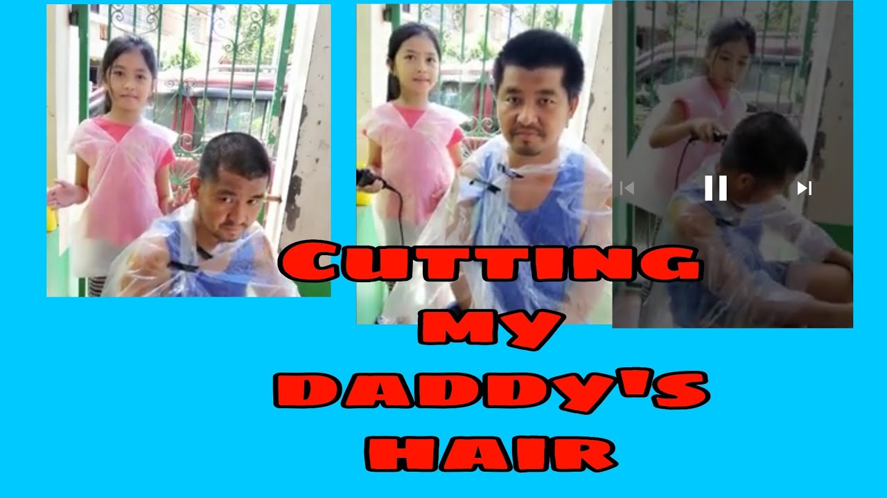 Cutting My Daddy's Hair Using Clipper - YouTube