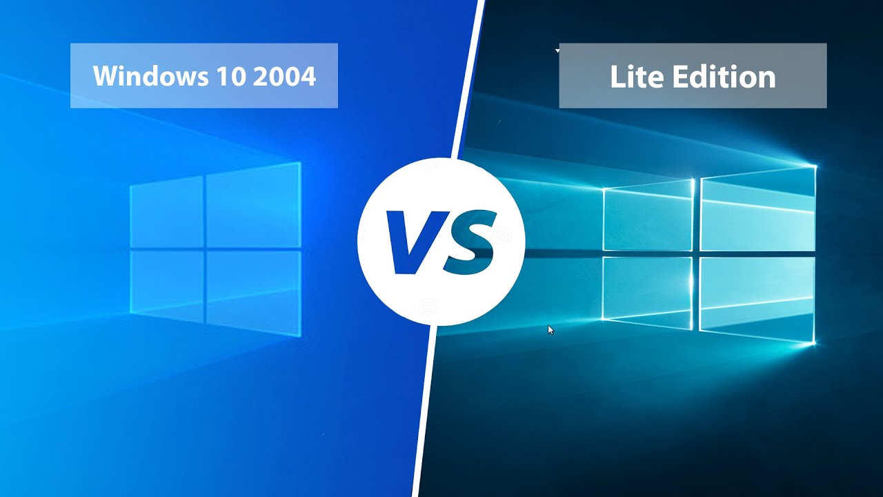 Windows 10 2004 VS Windows 10 Lite Edition Simple Ram ...