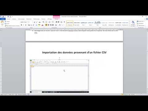 Importation de fichier CSV dans Excel
