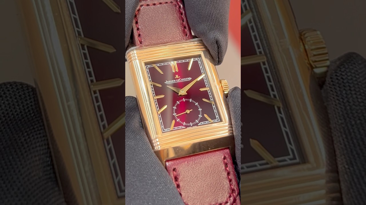 ❗️FORGET ROLEX❗️JAEGER-LECOULTRE REVERSO TRIBUTE RED&GOLD