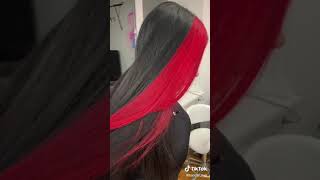 لون الشعر الاحمر والأسود ??✊ Red and black hair color