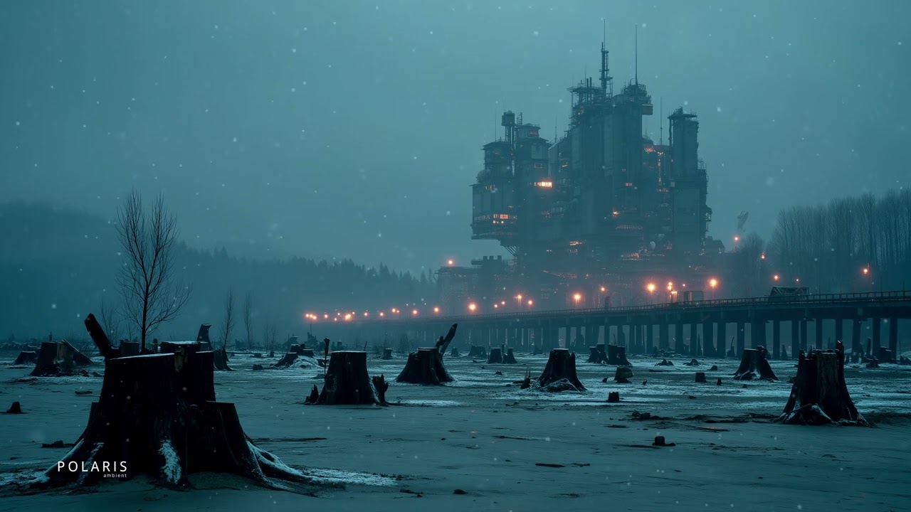 Ambient Soundscape of a Dystopian Snowstorm ☢️ Post-Earth Vibes