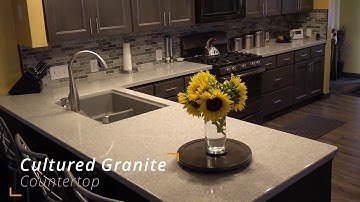 Cultured Granite Countertop,  Kitchen Remodeling Project