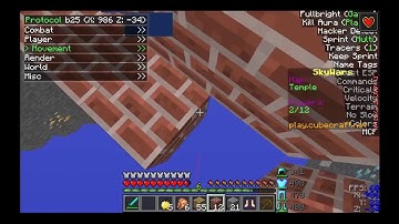 minecraft 1.9 Hacked Client cubecraft skywar